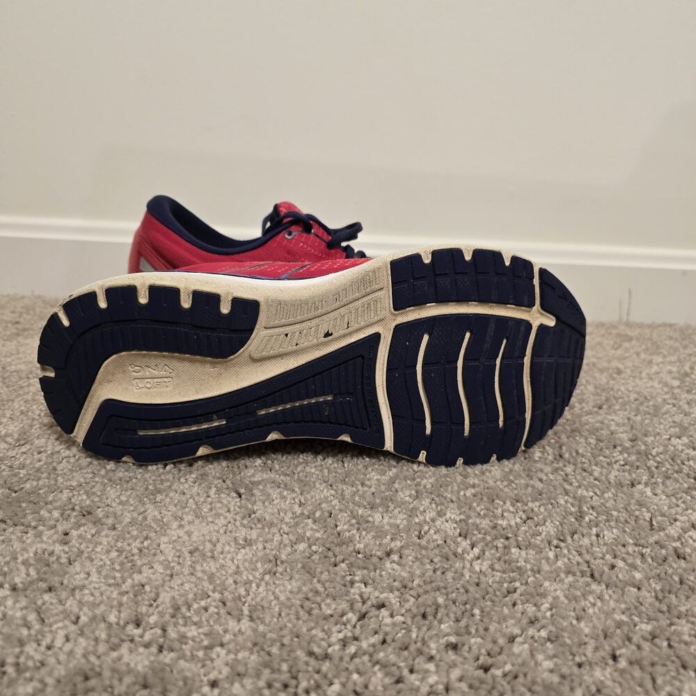 Brooks Glycerin GTS 19 Running Shoes Womens Sz 12 B Pink / Navy - Picture 5 of 7
